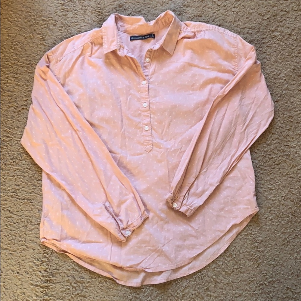 Abercrombie and Fitch Half Button Down Shirt